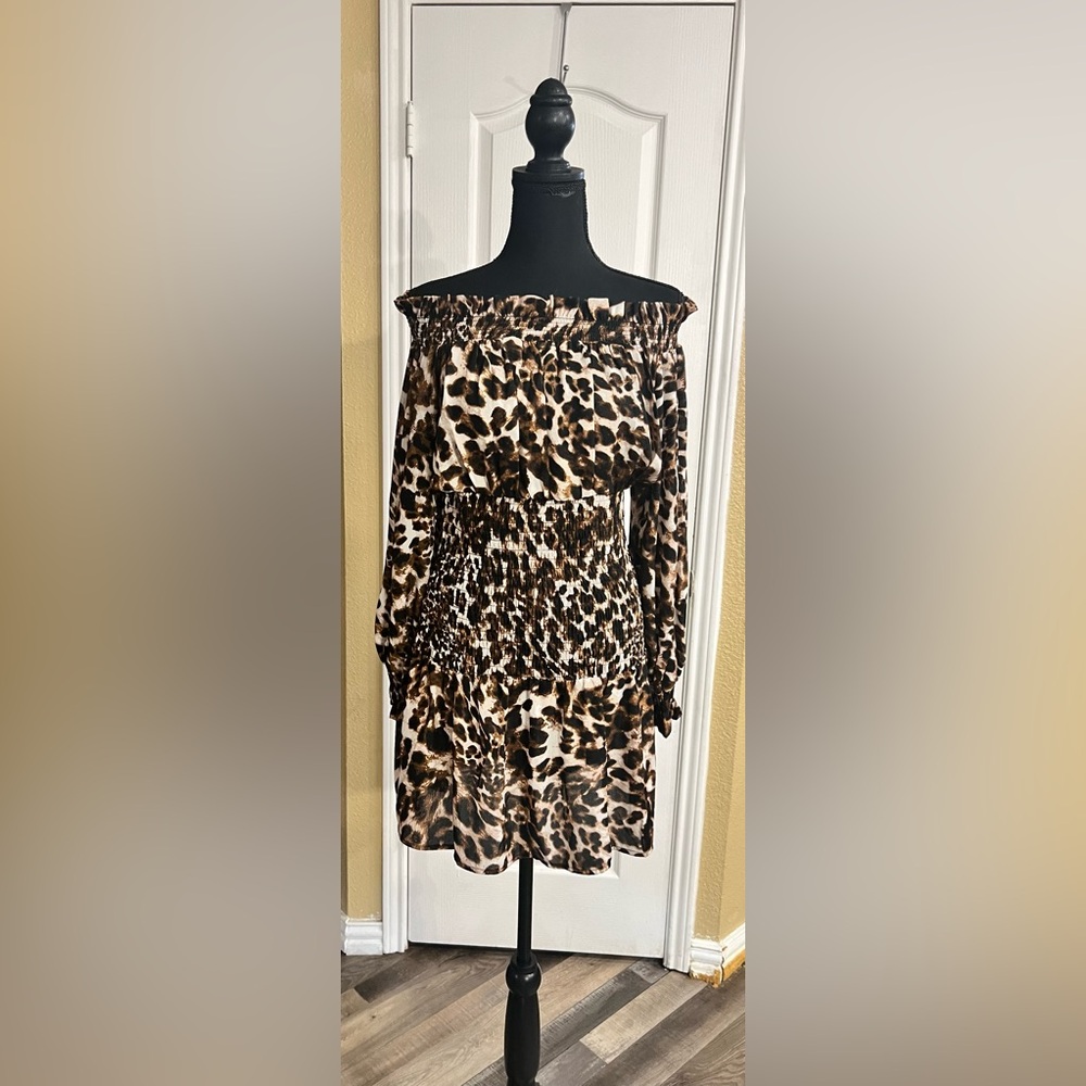 Venus Leopard Print Dress